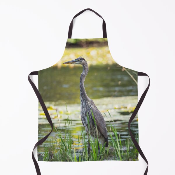 Item preview, Great Blue Heron in a pond designed and sold by jessicagoodsell.