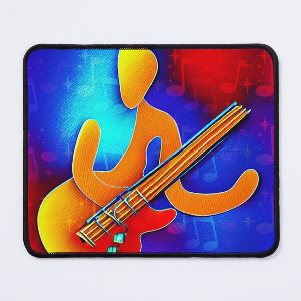 Item preview, Abstract bassist bright colors designed and sold by Artbellachi.