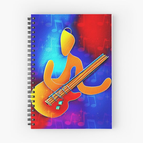 Item preview, Abstract bassist bright colors designed and sold by Artbellachi.