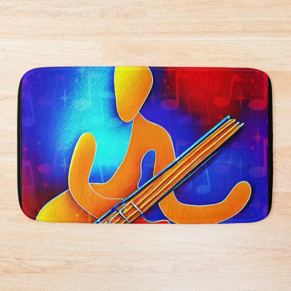 Item preview, Abstract bassist bright colors designed and sold by Artbellachi.