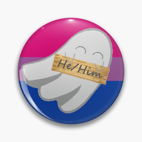Item preview, Bi He/Him Pronoun Ghost designed and sold by Forest-Bird.