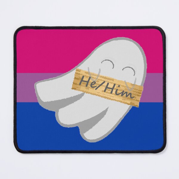 Item preview, Bi He/Him Pronoun Ghost designed and sold by Forest-Bird.