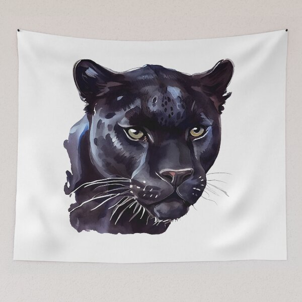 Item preview, Black Panther Art, Watercolor Painting designed and sold by KOTOdesign.