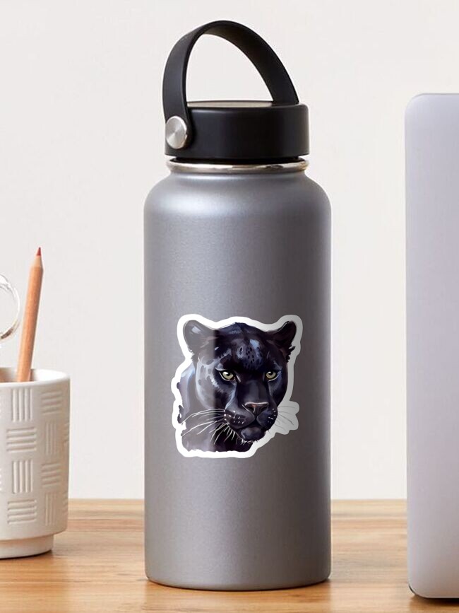 Custom The Black Panther Stainless Steel Water Bottle By Picisan75 -  Artistshot