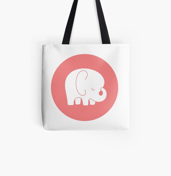 mod baby elephant All Over Print Tote Bag