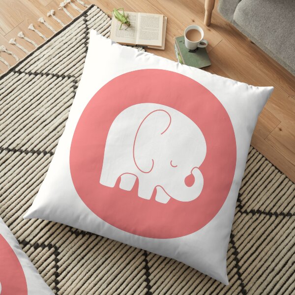 mod baby elephant Floor Pillow