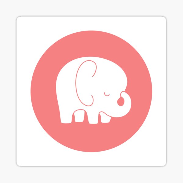 mod baby elephant Sticker