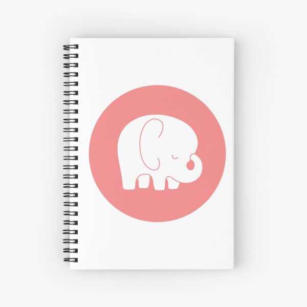 mod baby elephant Spiral Notebook