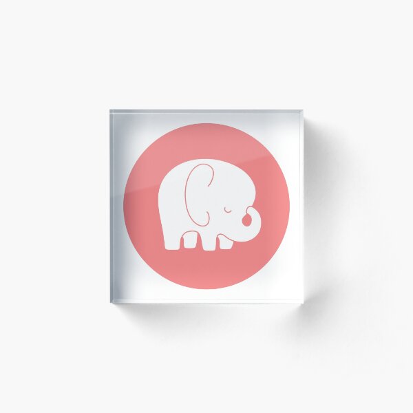 mod baby elephant Acrylic Block