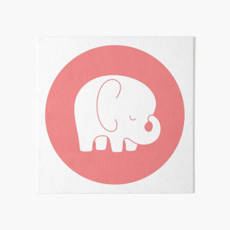 mod baby elephant Art Board Print