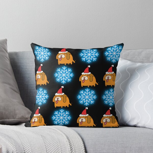Item preview, Cute Christmas dog with neon snow flakes designed and sold by PAWZ STARS.