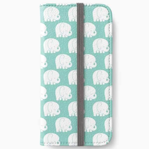 mod baby elephants mint iPhone Wallet
