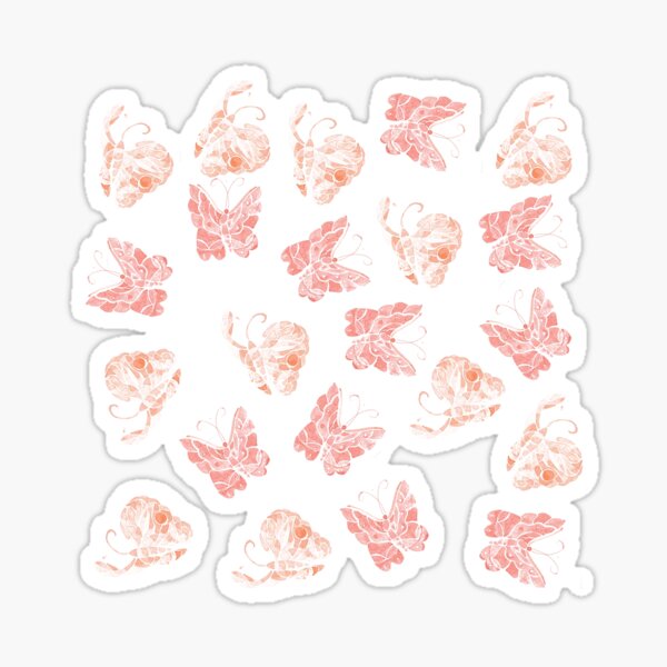 Butterflies - nyonya pattern Sticker