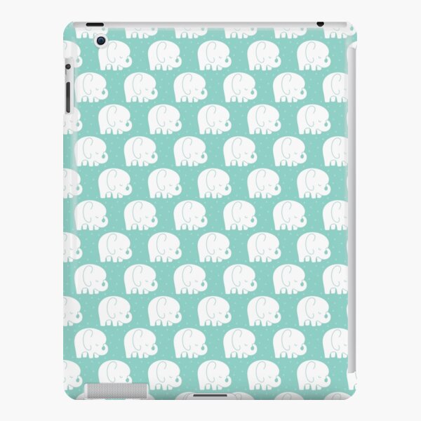 mod baby elephants mint iPad Snap Case