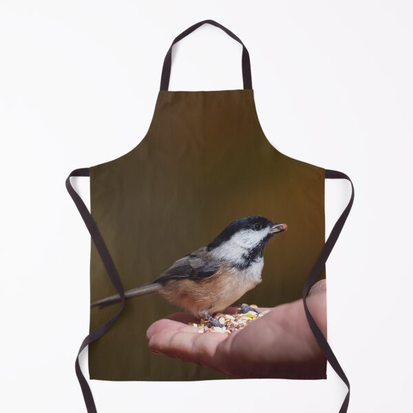 Item preview, Black-capped chickadee eating from a hand designed and sold by jessicagoodsell.