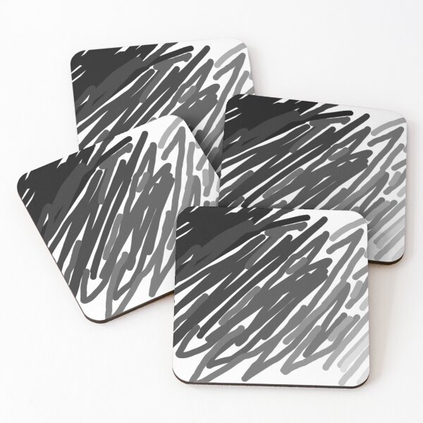 Item preview, Black Grey & White Ombre Scribble designed and sold by Lottie7777777.