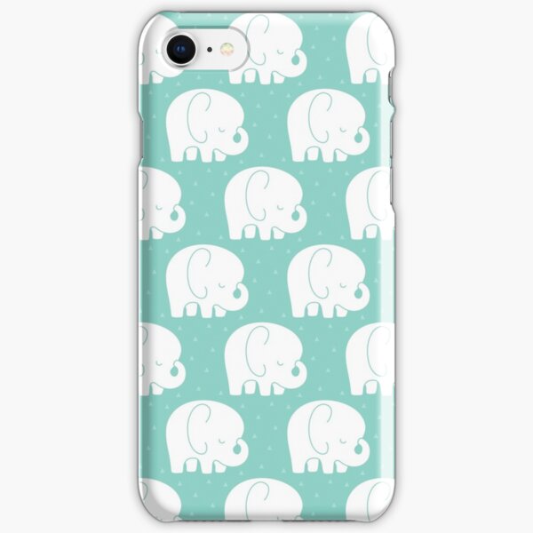 mod baby elephants mint iPhone Snap Case