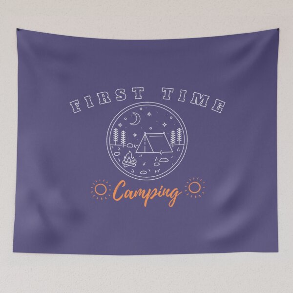 Item preview, First time camping Premium designed and sold by GuppyAlrian.