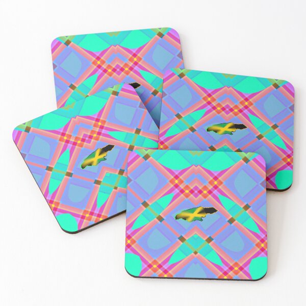 Item preview, UNFORGETTABLE WEST INDIES CHRISTMAS SOUVENIRS - UNIQUE ABSTRACT CARIBBEAN GEOMETRIC PATTERN - GREATJAMAICAN VIBES FLAG INSPIRATION designed and sold by Ralek.