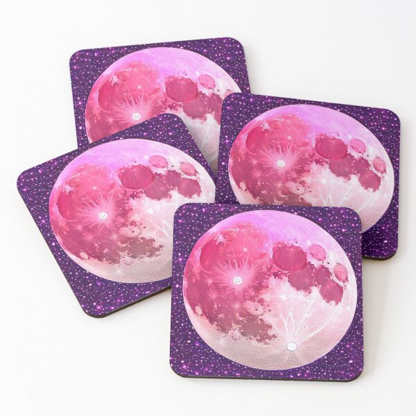 Item preview, Mesmerizing Pink and Purple Starry Moon Scene designed and sold by DreamScheme.