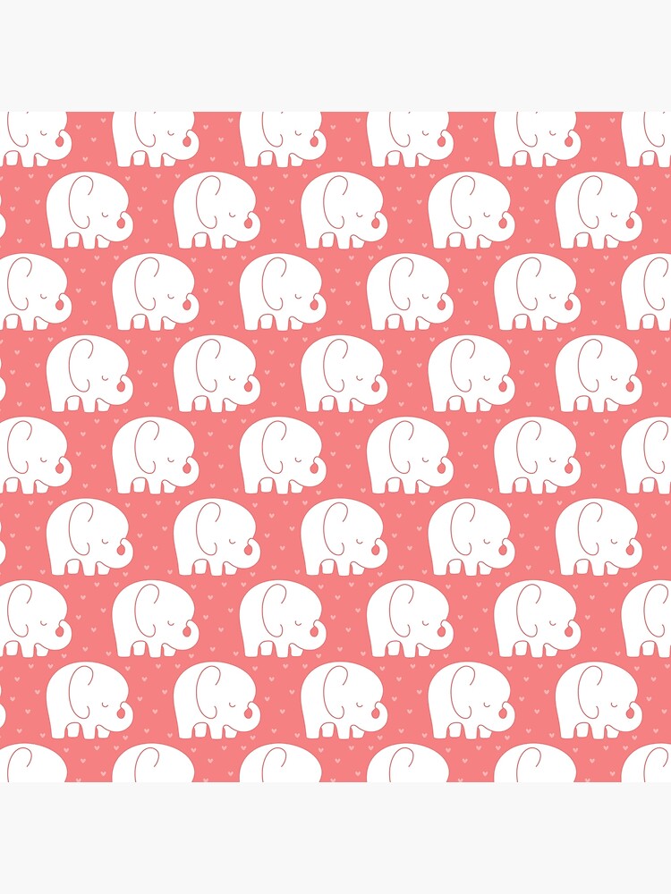 mod baby elephants coral by MissTiina