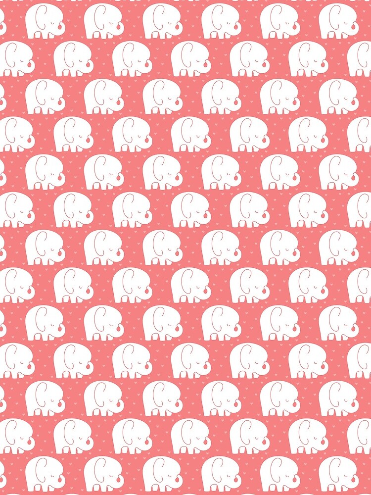 mod baby elephants coral by MissTiina