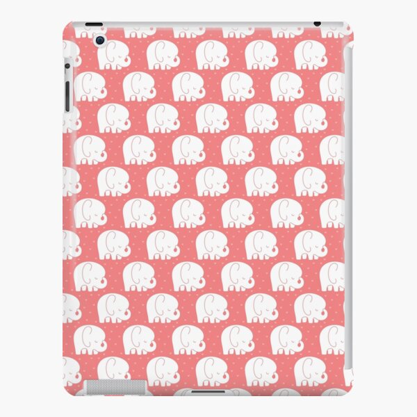mod baby elephants coral iPad Snap Case