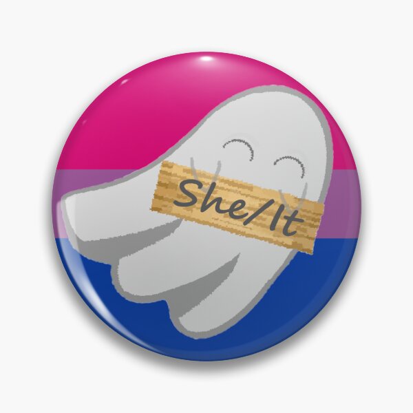 Item preview, Bi She/It Pronoun Ghost designed and sold by Forest-Bird.