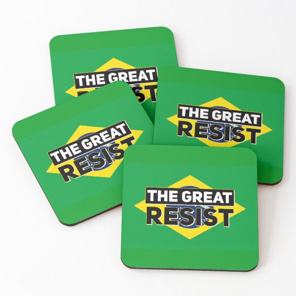 Item preview, THE GREAT RESIST BRASILIAN FLAG designed and sold by GraffitiBomberZ.