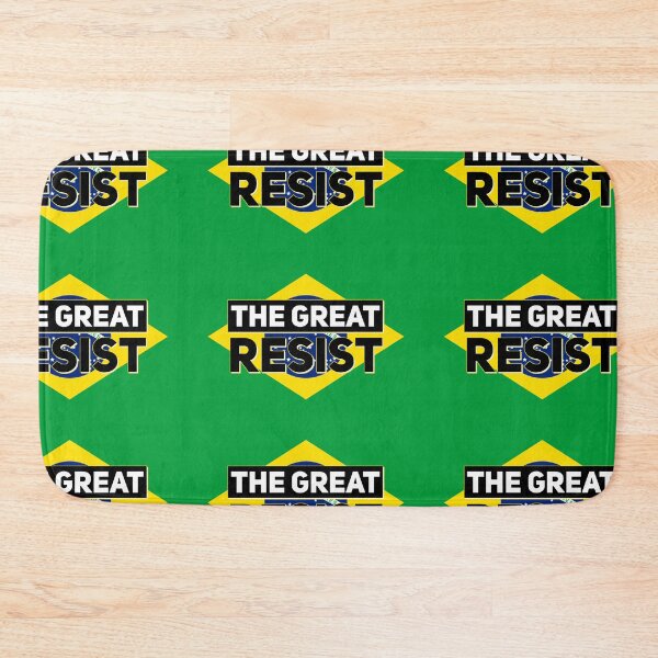 Item preview, THE GREAT RESIST BRASILIAN FLAG designed and sold by GraffitiBomberZ.