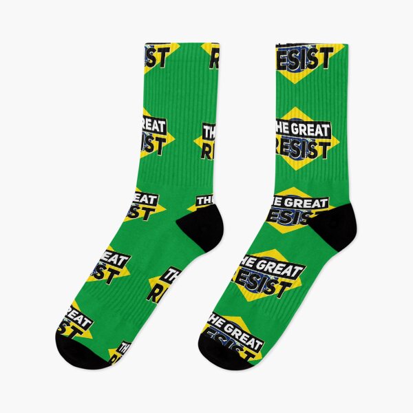 Item preview, THE GREAT RESIST BRASILIAN FLAG designed and sold by GraffitiBomberZ.