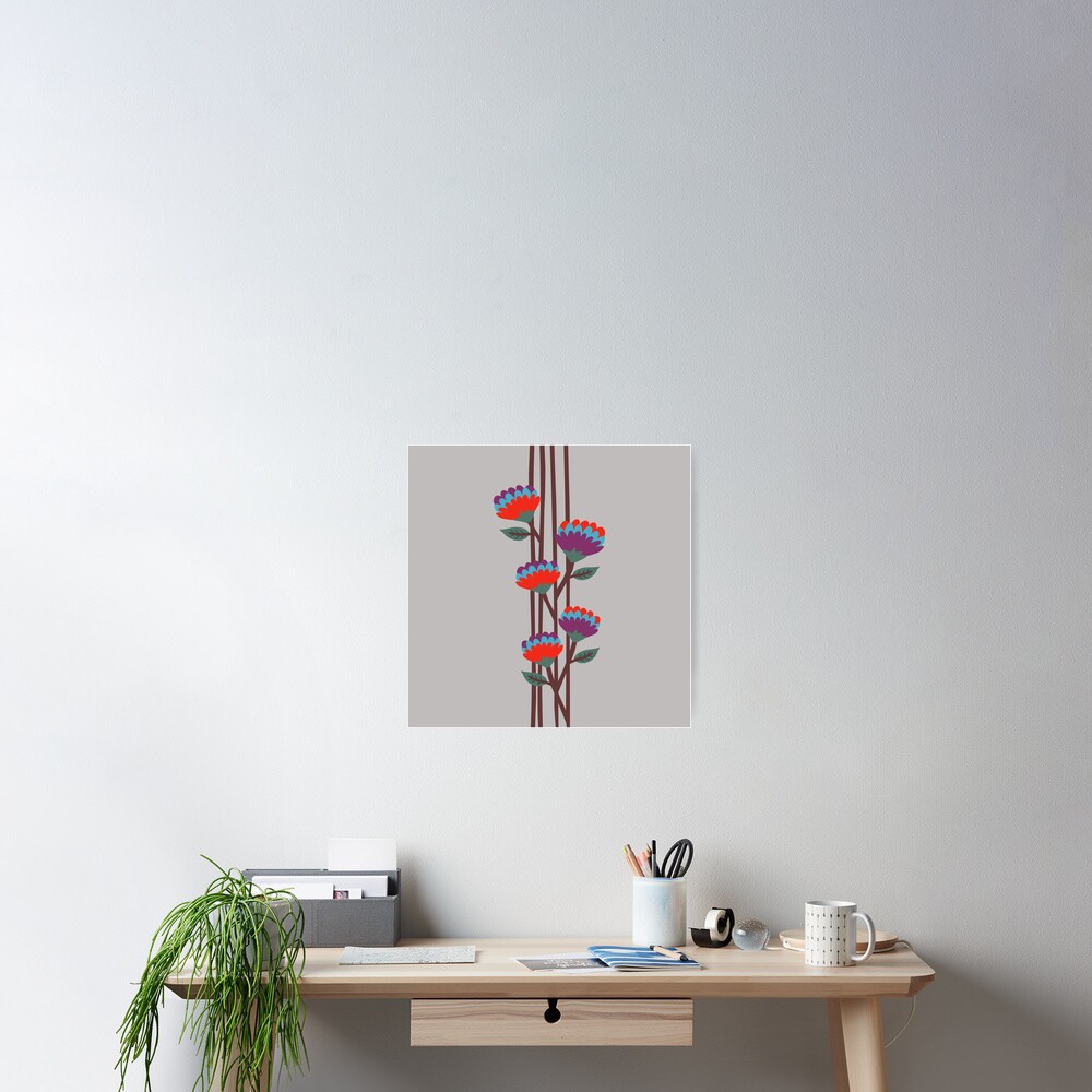 Émile Flowers Poster