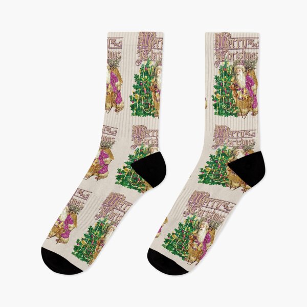Artikelvorschau, Retro Vintager rosa Weihnachtsmann entworfen und verkauft von TrulyEpoque.