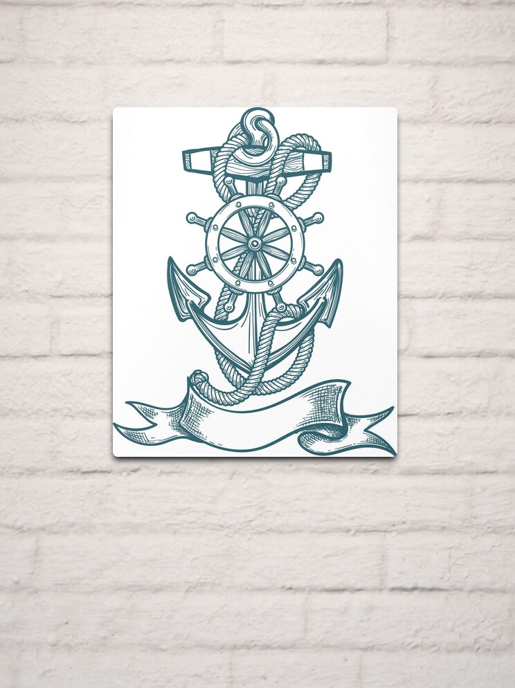 Buy Traditional Anchor Tattoo Wall Print Nautical Wall Decor Online in  India - Etsy