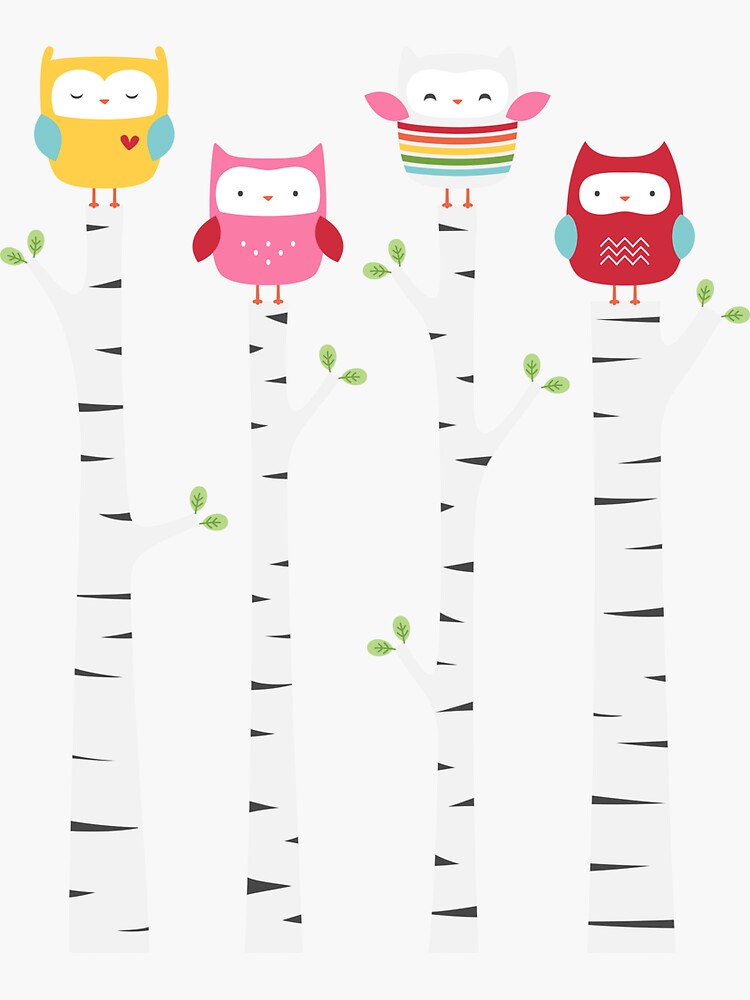 Treetop Owls by MissTiina