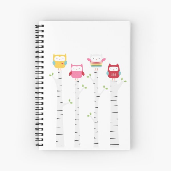 Treetop Owls Spiral Notebook