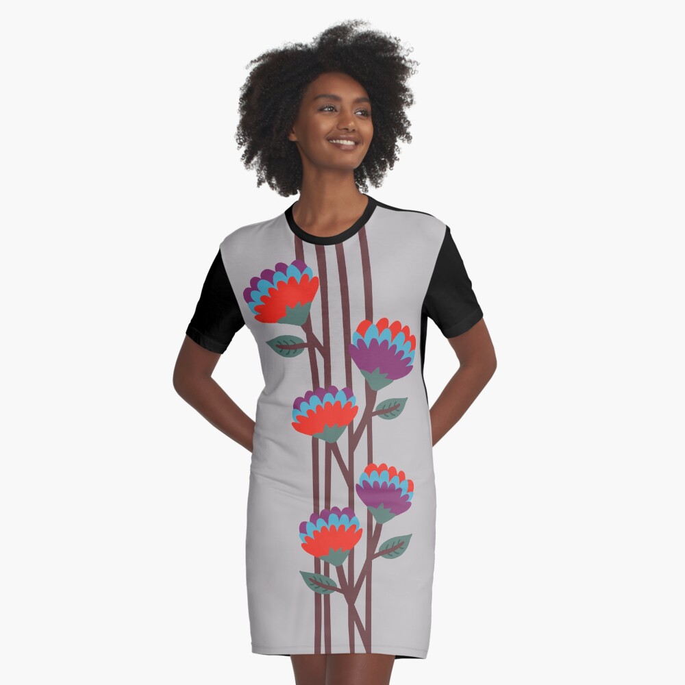 Item preview, Graphic T-Shirt Dress designed and sold by caligrafica.