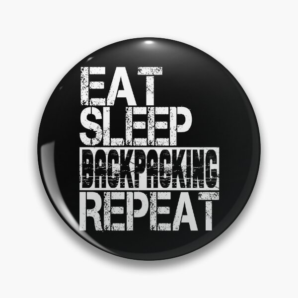 Item preview, Eat Sleep Backpacking Repeat, Grunge  designed and sold by ACC .