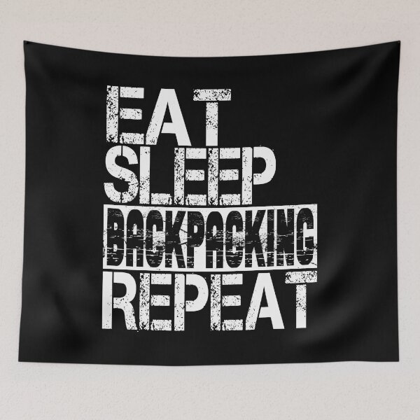 Item preview, Eat Sleep Backpacking Repeat, Grunge  designed and sold by ACC .