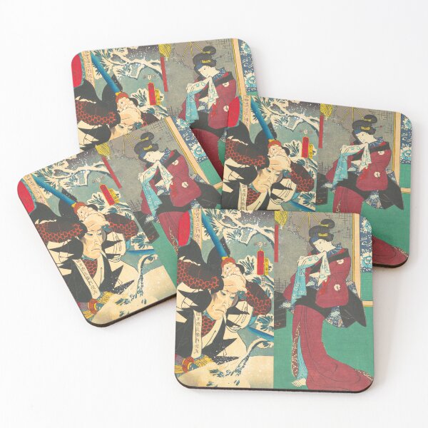 Item preview, Samurai and Courtesan | Japanese Edo Design designed and sold by andydavistech.