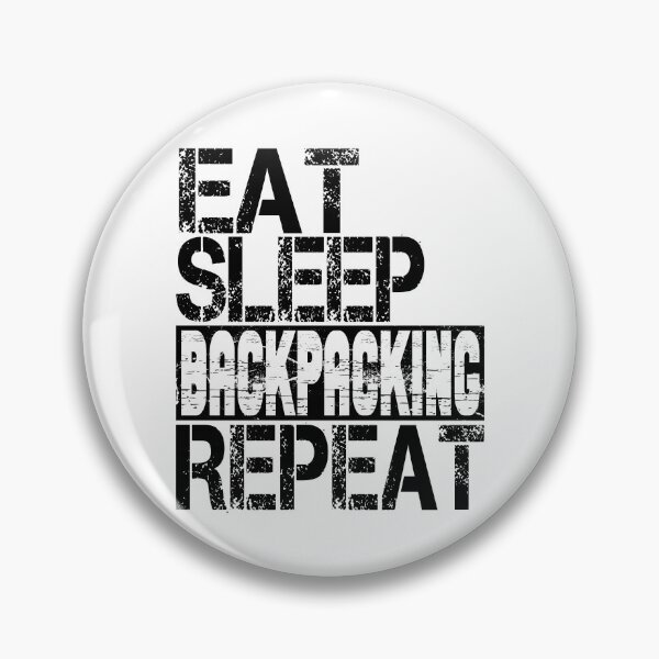 Item preview, Eat Sleep Backpacking Repeat, Grunge  designed and sold by ACC .