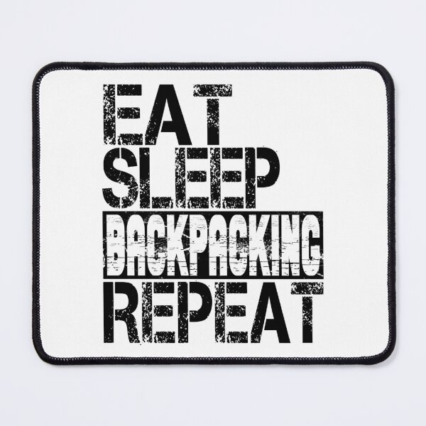Item preview, Eat Sleep Backpacking Repeat, Grunge designed and sold by ACC .