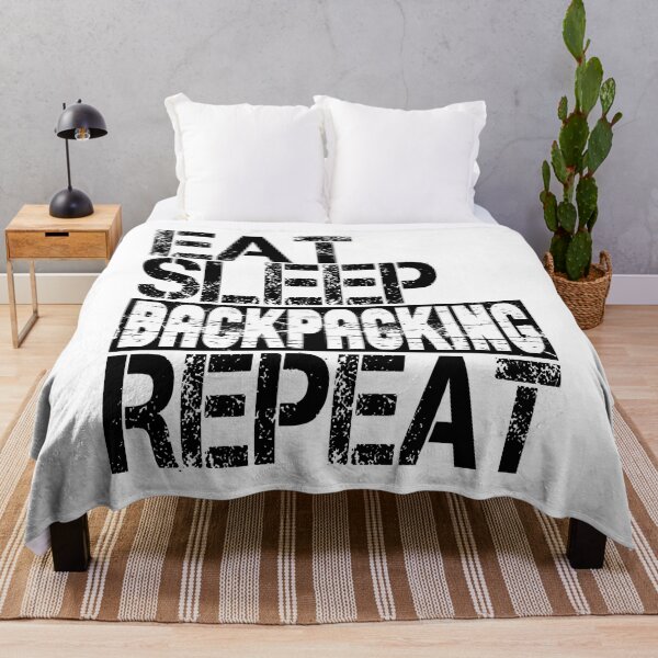 Item preview, Eat Sleep Backpacking Repeat, Grunge  designed and sold by ACC .