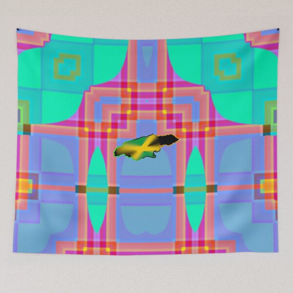 Item preview, UNFORGETTABLE WEST INDIES CHRISTMAS SOUVENIRS - UNIQUE ABSTRACT CARIBBEAN GEOMETRIC PATTERN - GREATJAMAICAN VIBES FLAG INSPIRATION designed and sold by Ralek.
