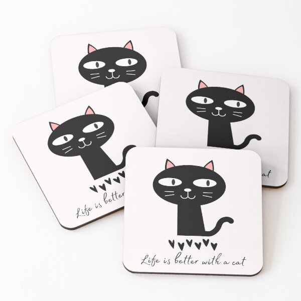 Item preview, Life is better with a cat designed and sold by ColourTrials.