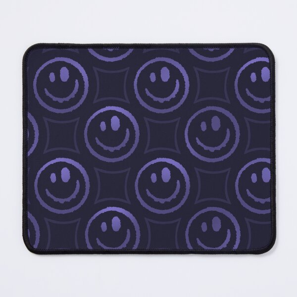Item preview, Purple Smilie face pattern designed and sold by Penny Stanley (ICONIC FOX GRAPHICS).