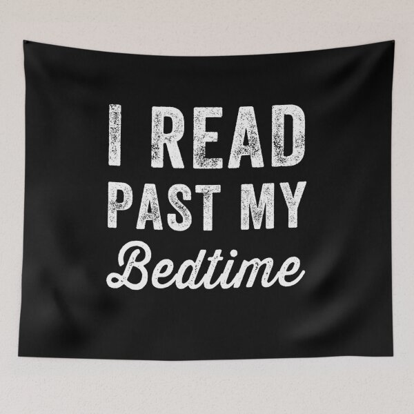 Item preview, I read past my bedtime - reading lover designed and sold by Captain Mood.