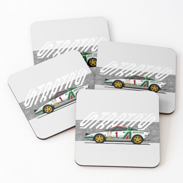 Item preview, My drawing of the Stratos rally with green and gray background designed and sold by designjaag.