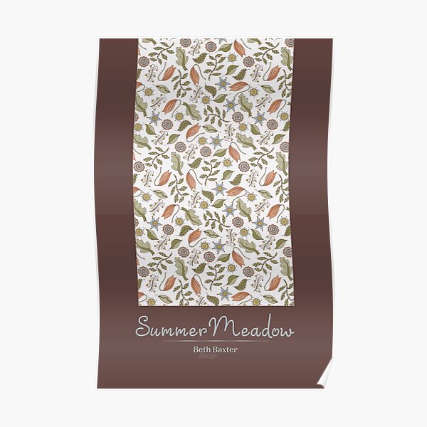 Summer Meadow in Organic Colors Poster