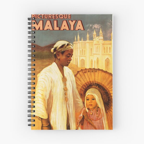 Item preview, PICTURESQUE MALAYA Federated Malay States Railways 1910 Old Tourism Travel Poster designed and sold by retroposters.